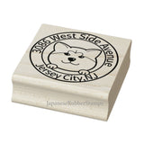 Akita inu custom rubber stamp