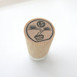 Bonsai master rubber stamps, Miniature bonsai rubber stamp
