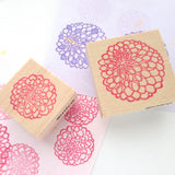 Dahlia flower invitation stamp, Flower rubber stamp, Wedding rubber stamp, Flower decoration