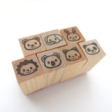 Animal hobonichi stamps set of 7