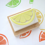 Lemon stamp, Half lemon, Kawaii stationery, Handmade rubber stamp, Japanese rubber stamps