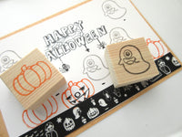 Halloween rubber stamps set of 2