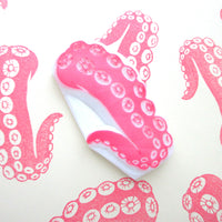 Big octopus tentacles rubber stamp