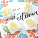 Decoration leaf stamps set of 4