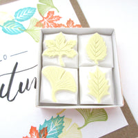 Decoration leaf stamps set of 4