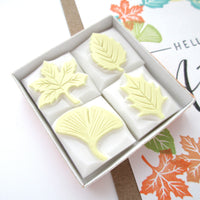 Decoration leaf stamps set of 4