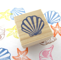 Seashell rubber stamps, Beach wedding decoration, Handmade rubber stamp, Summer decoration stamps, Japanese rubber stamps