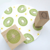 Kiwi rubber stamp, Cute rubber stamp, Japanese stationery, Hobonichi decoration, Japanese rubber stamps