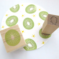 Kiwi rubber stamp, Cute rubber stamp, Japanese stationery, Hobonichi decoration, Japanese rubber stamps