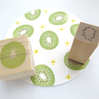 Kiwi rubber stamp, Cute rubber stamp, Japanese stationery, Hobonichi decoration, Japanese rubber stamps