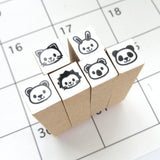 Animal hobonichi stamps set of 6