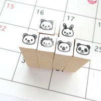 Animal hobonichi stamps set of 6