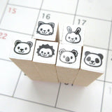 Animal hobonichi stamps set of 6