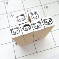 Animal hobonichi stamps set of 6