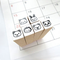 Animal hobonichi stamps set of 6