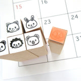 Animal hobonichi stamps set of 6