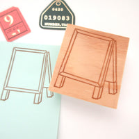 Cafe blackboard stamp, Japanese rubber stamps, Cute rubber stamp, Snail mail decoration