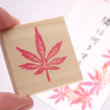 Japanese maple stamp, Japanese rubber stamp, Japanese wedding, Autumn decoration