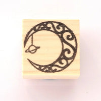 Moon rubber stamp, Saturn rubber stamp, Decoration moon, Japanese rubber stamps