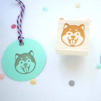 Japanese Shiba inu rubber stamp, Shiba dog rubber stamp, Japanese stationery, Animal lover, Cute rubber stamp