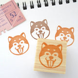 Japanese Shiba inu rubber stamp, Shiba dog rubber stamp, Japanese stationery, Animal lover, Cute rubber stamp