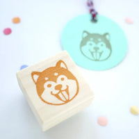 Japanese Shiba inu rubber stamp, Shiba dog rubber stamp, Japanese stationery, Animal lover, Cute rubber stamp