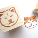 Japanese Akita dog stamp