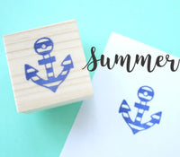 Summer stripe anchor stamp