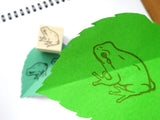 Little Frog Rubber Stamp | Handmade Kawaii Amagaeru Stamp