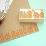 New home card, House rubber stamp, Lots of houses stamp, Cute decoration stamp, Japanese rubber stamps