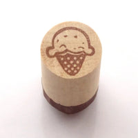 Ice cream stamp, Retro pop ice cream, Kawaii rubber stamp, Japanese stationery, Japanese rubber stamps