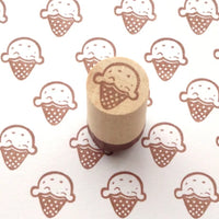 Ice cream stamp, Retro pop ice cream, Kawaii rubber stamp, Japanese stationery, Japanese rubber stamps