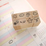 Hobonichi mini weather stamps