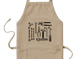 Car engineering tools, Custom apron, Gift for men