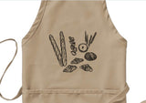 Bakery apron, Bread lover apron, Baking lover gift idea