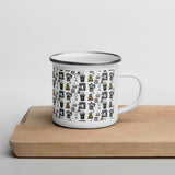 Kawaii camping mug, Coffee tools mug, Gift for coffee lover