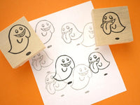 Kawaii ghosts rubber stamps, Halloween rubber stamps, Cute rubber stamps, Japanese rubber stamps