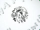 Halloween rubber stamp, Cute rubber stamps, Japanese rubber stamps