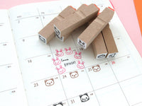 Animal hobonichi stamps set of 6