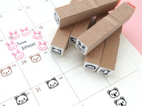 Animal hobonichi stamps set of 6