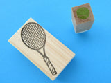 Tennis racket rubber stamp, Tennis lover gift stamp, Unique rubber stamp, Japanese rubber stamps