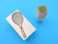 Tennis racket rubber stamp, Tennis lover gift stamp, Unique rubber stamp, Japanese rubber stamps