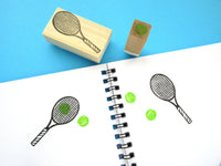 Tennis racket rubber stamp, Tennis lover gift stamp, Unique rubber stamp, Japanese rubber stamps