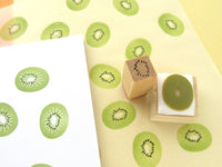 Kiwi rubber stamp, Cute rubber stamp, Japanese stationery, Hobonichi decoration, Japanese rubber stamps