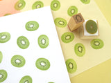 Kiwi rubber stamp, Cute rubber stamp, Japanese stationery, Hobonichi decoration, Japanese rubber stamps