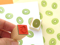 Kiwi rubber stamp, Cute rubber stamp, Japanese stationery, Hobonichi decoration, Japanese rubber stamps