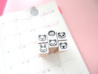 Hobonichi mini rubber stamps set