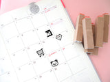 Hobonichi mini rubber stamps set