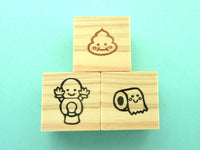 Poo rubber stamp, Toilet paper, Toilet stamp, Cute rubber stamps, Japanese rubber stamps