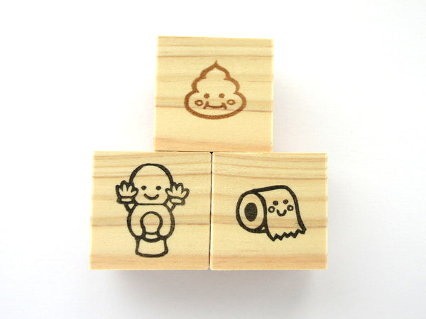 Poo rubber stamp, Toilet paper, Toilet stamp, Cute rubber stamps